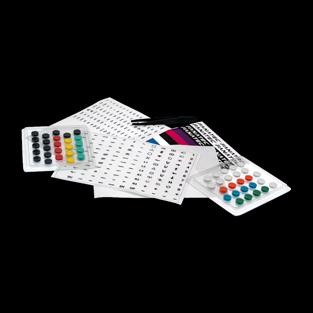 Button Caps and Sticker Set
